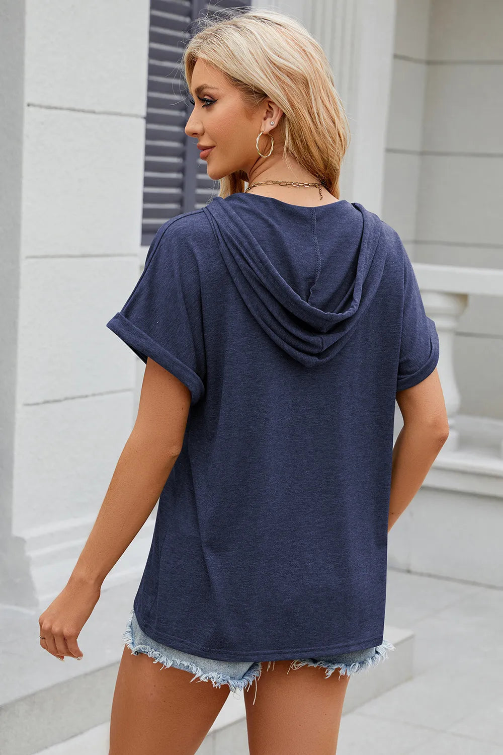 Hooded Short Sleeve T-Shirt