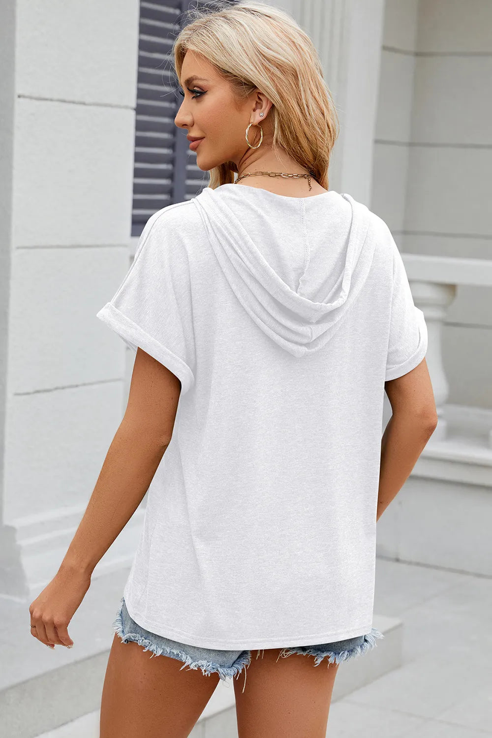 Hooded Short Sleeve T-Shirt