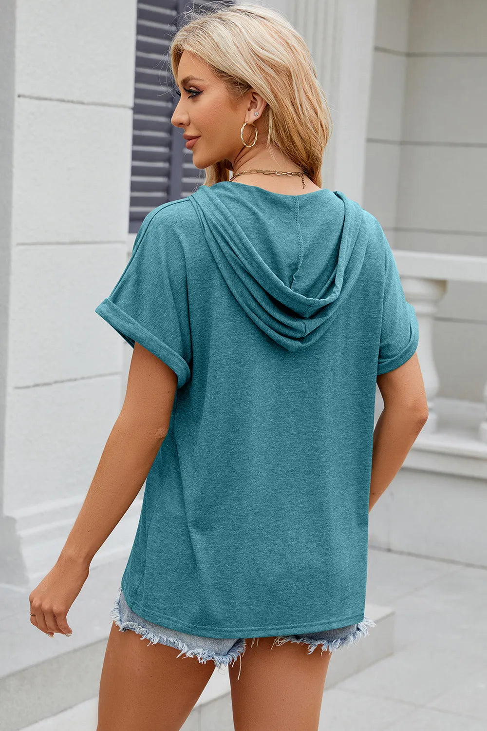 Hooded Short Sleeve T-Shirt