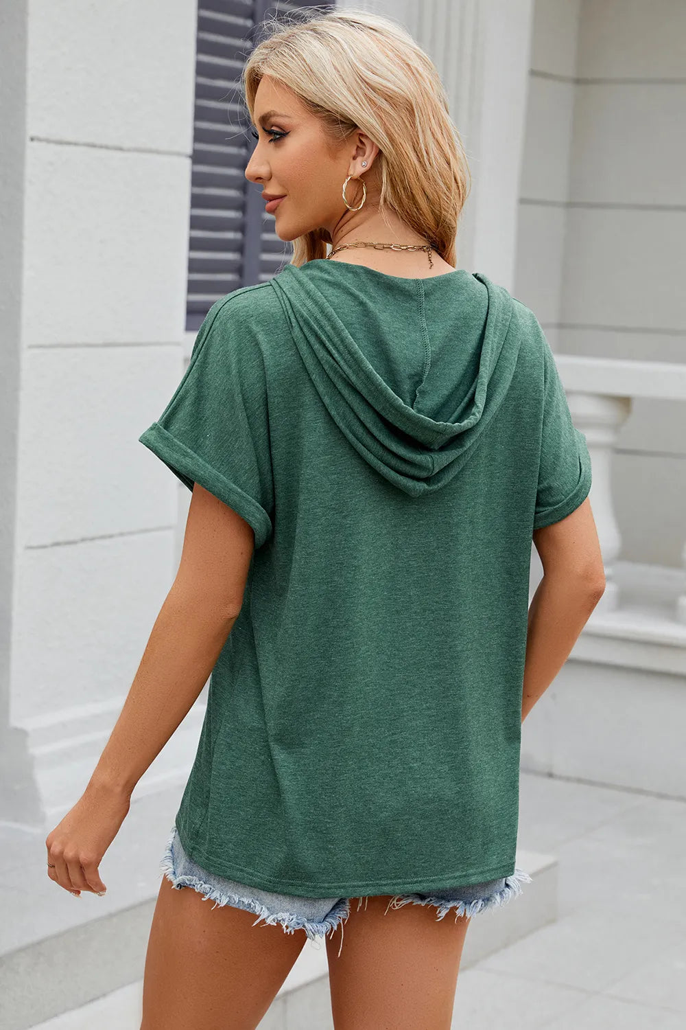 Hooded Short Sleeve T-Shirt